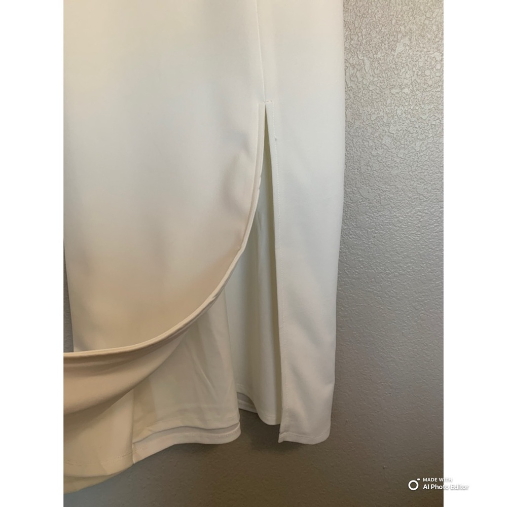 Lulus XS Romantic Celebration White Tie-Strap Bodycon Midi Dress NWT Party - Picture 5 of 17